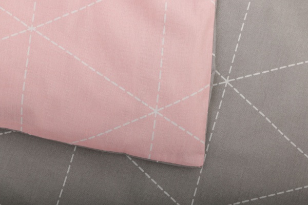 Комплект постельного белья Rhomb 2 140 TC розовый La Nuit 