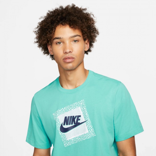 Футболка Nike M NSW 3 MO FRANCHISE 1 TEE DN5260-392 р.2XL бірюзовий
