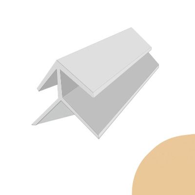 Угол ПВХ внешний Бежевый 8 мм (3 м.п.)