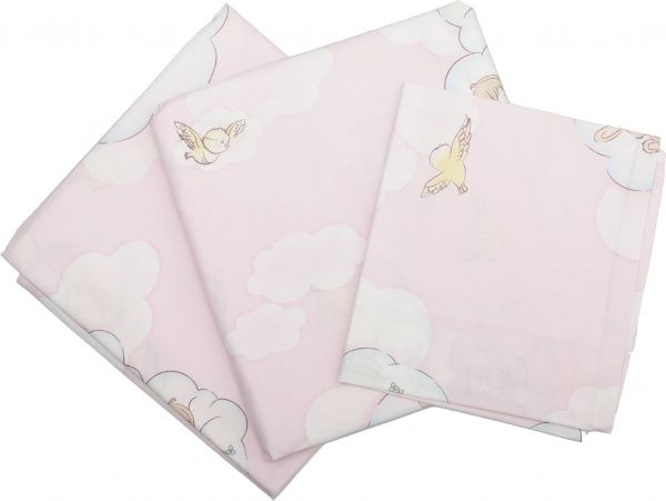 Комплект постельного белья СЕЛЕНА Мишки светло-розовый 