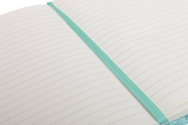 Книга для нотаток Паєтки А5 80 аркушів бірюзовий