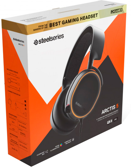 Гарнітура SteelSeries Arctis 5 2019 Edition black (SS61504) 