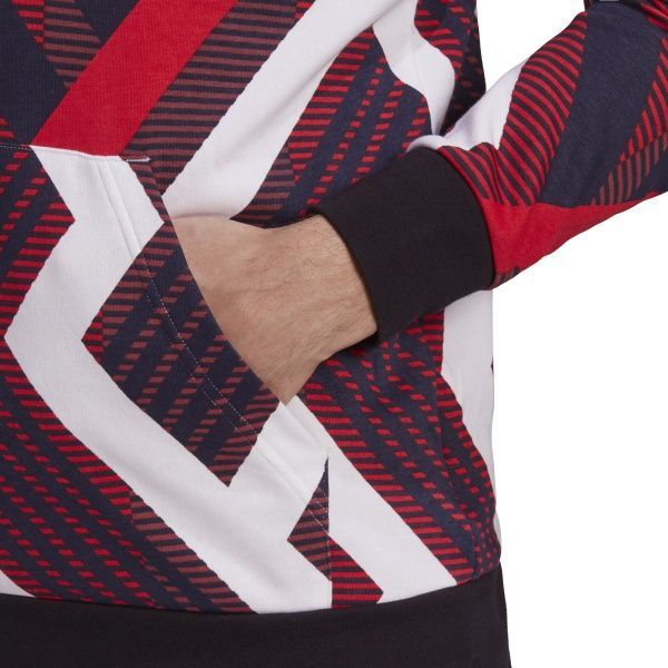 Джемпер Adidas M AOP Hoodie FR7211 р. L білий