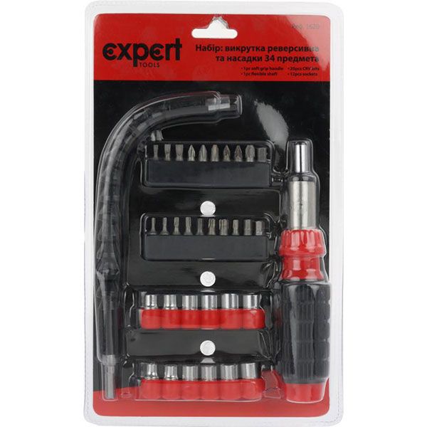 Викрутка зі змінними насадками Expert Tools 1620