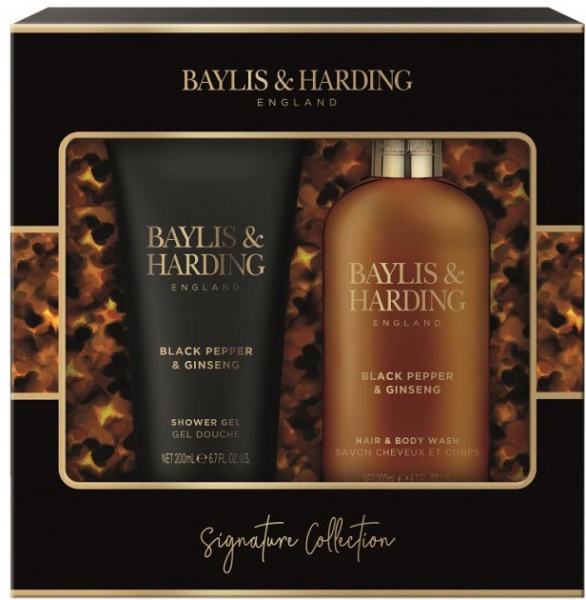 Набір подарунковий для чоловіків Baylis&Harding Signature Men's Black Pepper&Ginseng (BH21BP2PSET)