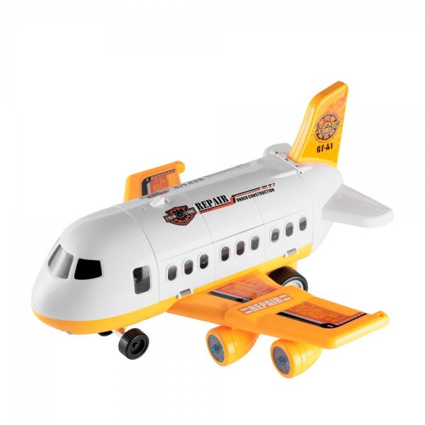 Ігровий набір транспорту Lunatik літак трансформер Інженер (LNK-FLE5674) 978881