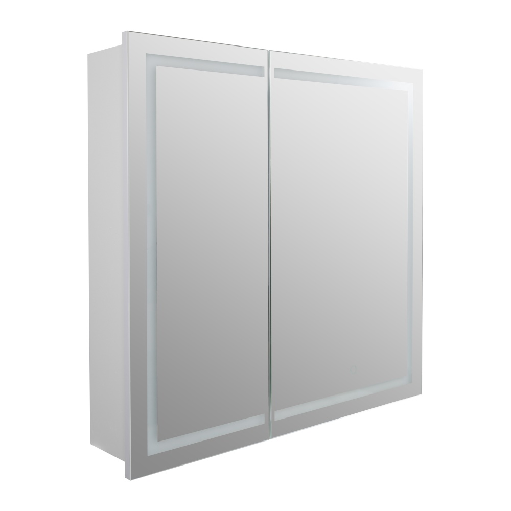 Зеркальный шкаф Aqua Rodos с LED-подсветкой 75 см белый