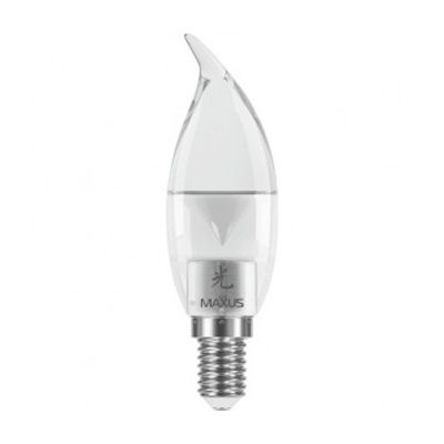 Лампа LED Maxus C28 CL-C 1-LED-425 AL 3 Вт E14 теплый свет