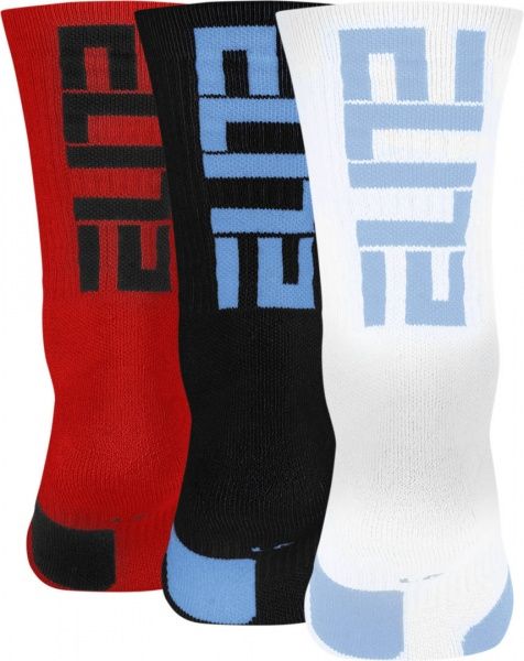 Шкарпетки Nike U NK ELITE CREW 3PR р.S SX7627-966 різнокольоровий