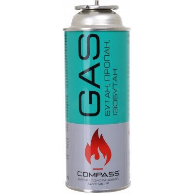 Картридж газовый с цанговым соединением 220 г Compass 
