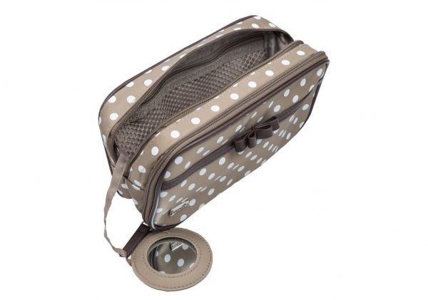 Косметичка REED Tiffany 7879 20x6.5x11 см коричневий із білим 