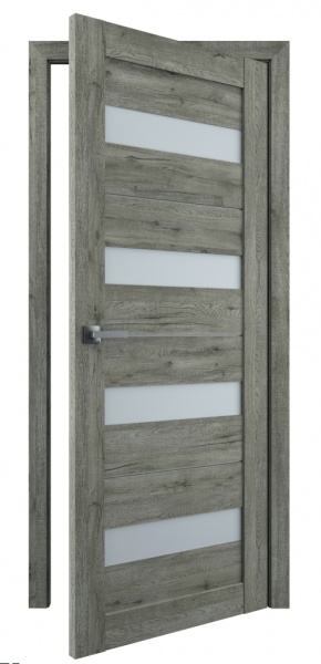Дверне полотно Dverona 501 ПО 800 мм дуб вулканічний 