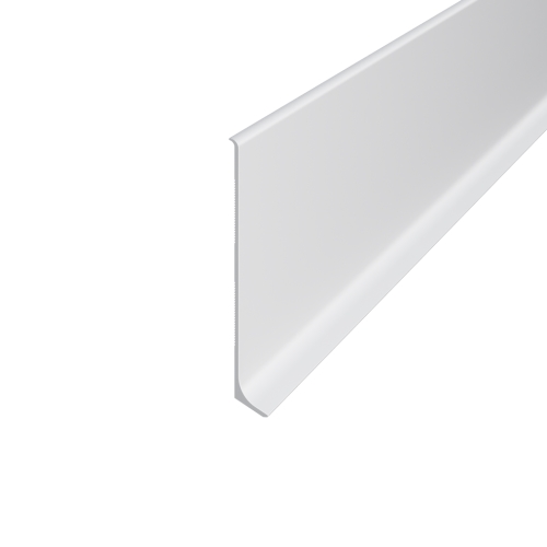 Плинтус алюминиевый накладной ПАС-3817 АЛЮПРО белый глянец 60х10х2500 мм 