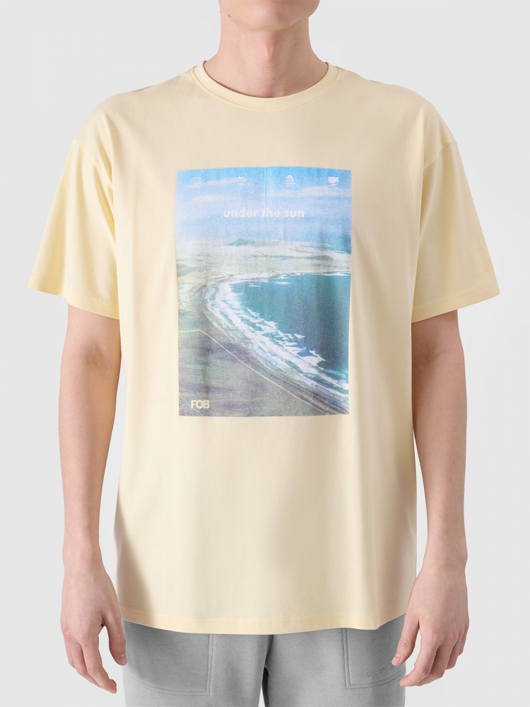 Футболка 4F 4FRSS24TTSHM2132-73S р.L желтый