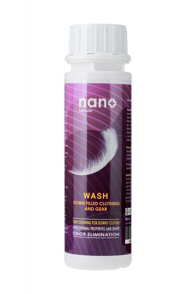 Гель для машинной и ручной стирки Nano Formula Wash для пуховиков 0,25 л