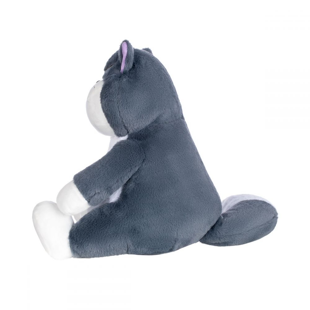 М'яка іграшка подарункова INKATOYS Кіт Люцик 30 см сірий із білим KTLI1_SU