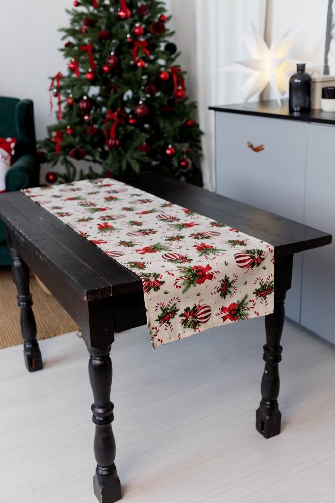 Раннер STRIPE BALLS 40x136 см Прованс