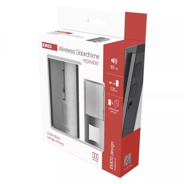 Дзвінок бездротовий Emos срібний P5763