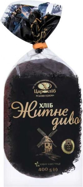 Хліб Цар хліб Житнє диво 0,4 кг 4820159020430