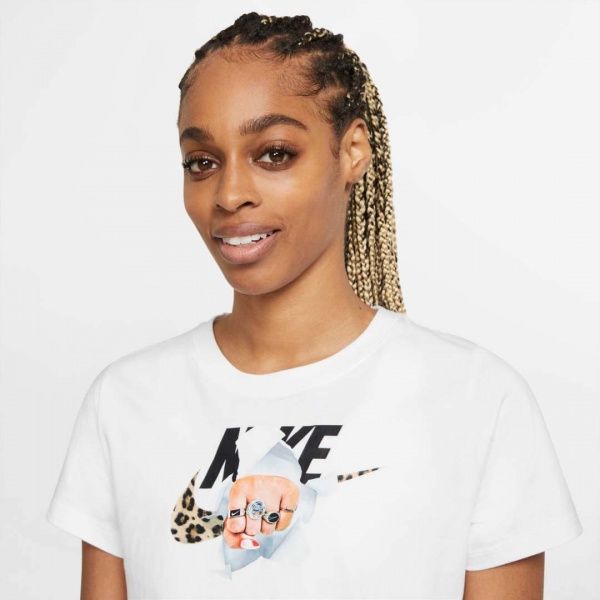 Футболка Nike W NSW TEE FIERCE DD1483-100 р. S білий