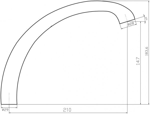 Излив для смесителя Mixxen MXH7313SS