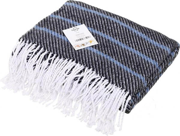 Плед Саккура 140x200 см синий Lanavitta 