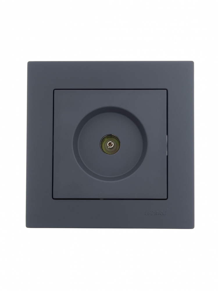 Розетка TV проходная Lezard Vesna шефилд грей 742-3488-129