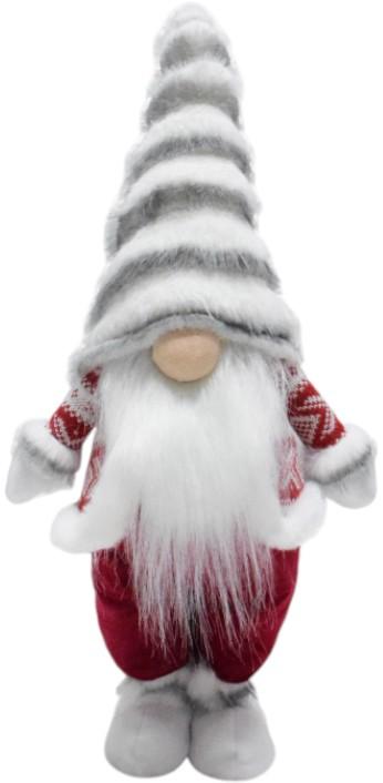 Декорация новогодняя Гном стоящий 58 см