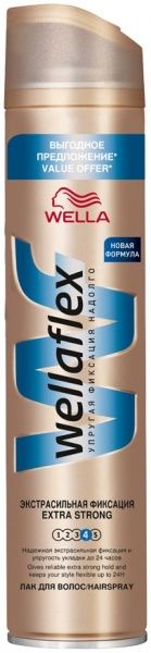 Лак для волосся Wella Wellaflex екстрасильна фіксація 400 мл