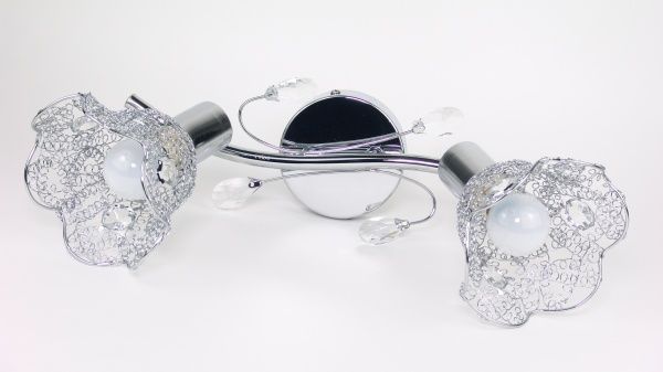 Спот Интеркласс НББ 01-2хХХ-078 2x40 Вт E14 хром