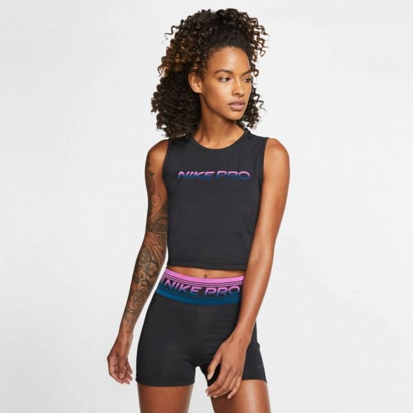 Майка Nike W NP CROP TANK VNR EXCL CJ3697-010 M чорний