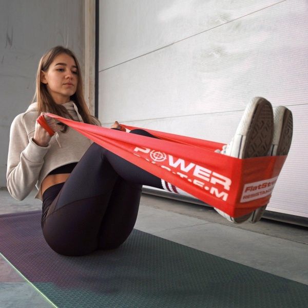 Стрічка-еспандер Power System червона PS_4122_Red