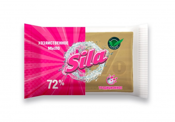 Хозяйственное мыло Sila традиционное 72% 100 г