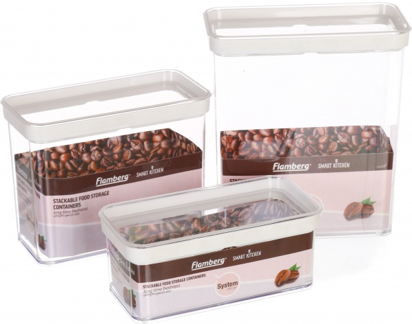 Емкость для хранения пластиковая с крышкой 1,1 л Luzern Flamberg