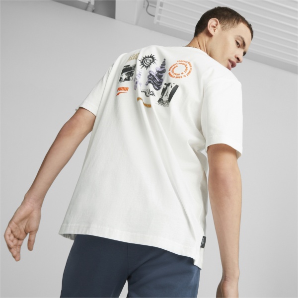 Футболка Puma DOWNTOWN GRAPHIC TEE 53918102 р.S белый