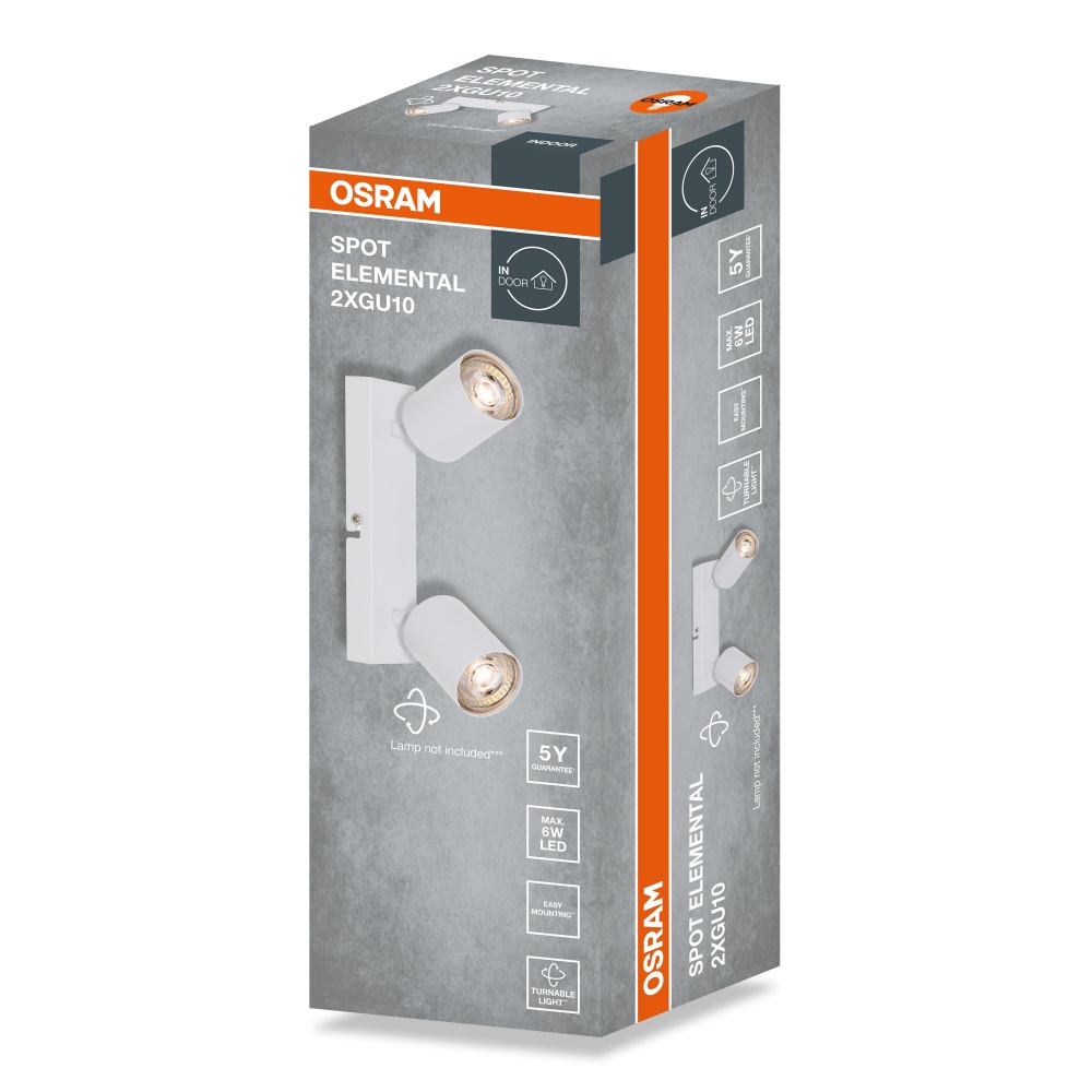 Спот Osram Elemental 2xGU10 белый