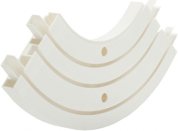 Поворот Gardinia внутрішній потрійний набірний білий 