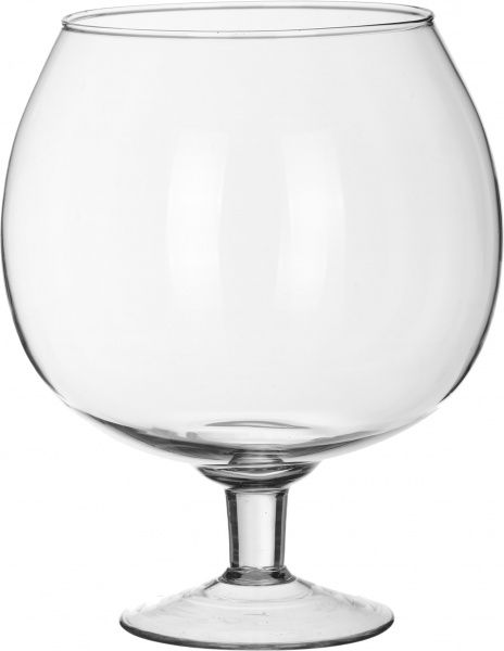 Ваза прозора (коньячка) 13,5x22,5 см Ladna