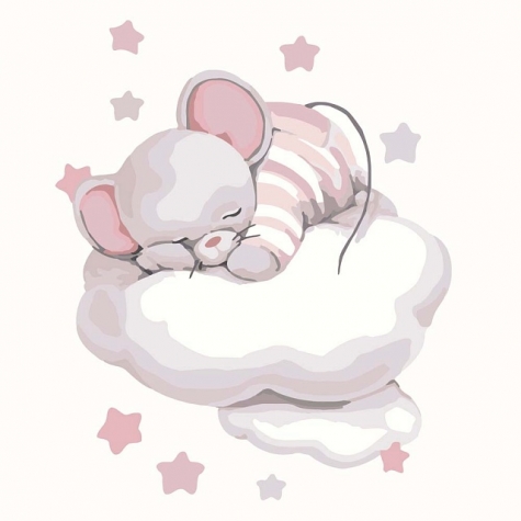 Картина по номерам Путешествие облачком 30x30 см Идейка 