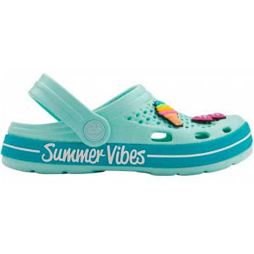 Сабо Coqui 6423 Lt. Mint/Turquoise Summer + Amulet р.EUR 32/33 бирюзовый