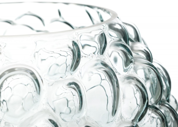 Ваза стеклянная Bubbles 21,8 см прозрачная 