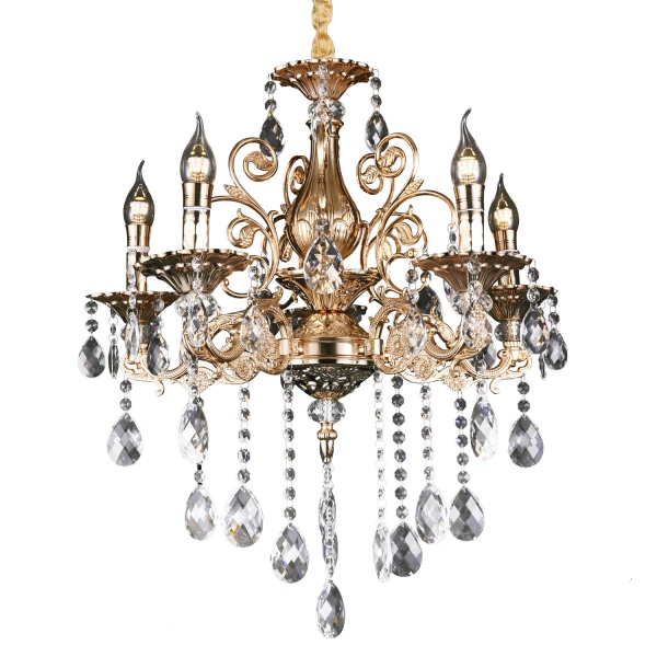 Люстра Victoria Lighting 5x40 Вт E14 золотой Marisa/SP5 