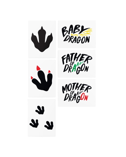 Тату временное TATTon.me Dragon Family Set