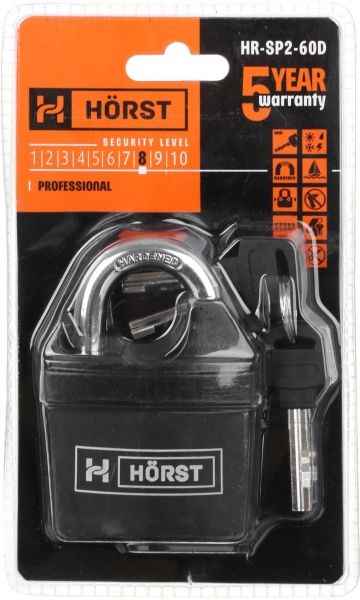 Замок навісний Horst HR-SP2-60D відкритий (амбарний)