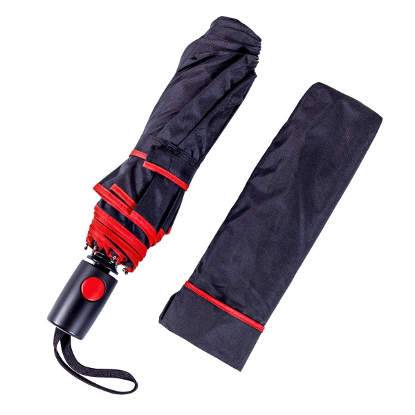 Зонт Bergamo полуавтомат Sky 7040005 черный/красный 