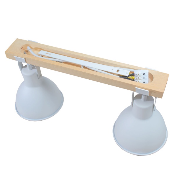 Спот Светкомплект Wooden AP 4919 2x40 Вт E27 белый 