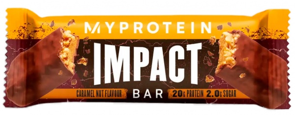 Протеїновий батончик Myprotein Impact Protein Bar карамельний горіх 64 г