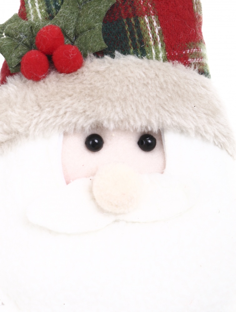 Декорація новорічна текстильна Святкові персонажі 20x64см червоно-зелений 3 асортимента AZ225070ABC