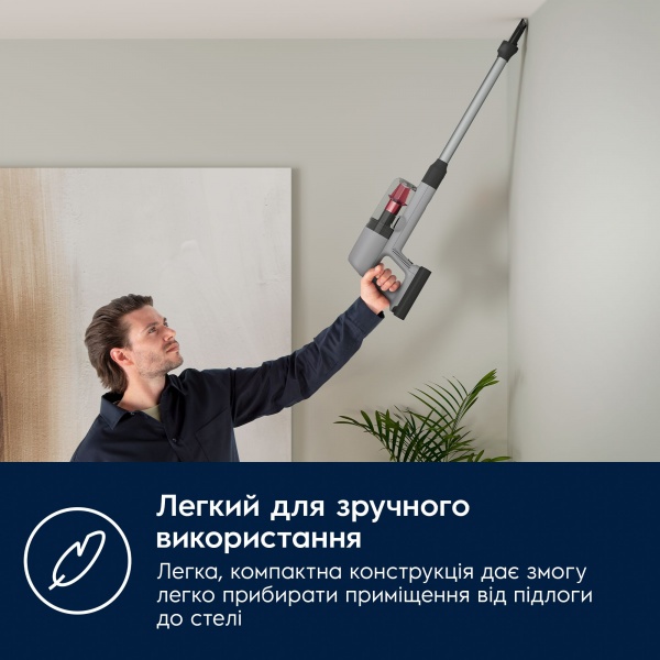 Пылесос аккумуляторный Electrolux EP71AB14UG grey 