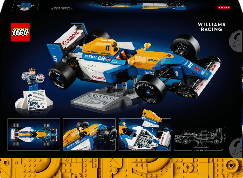 Конструктор LEGO Icons Williams Racing FW14B і Найджел Менселл 10353